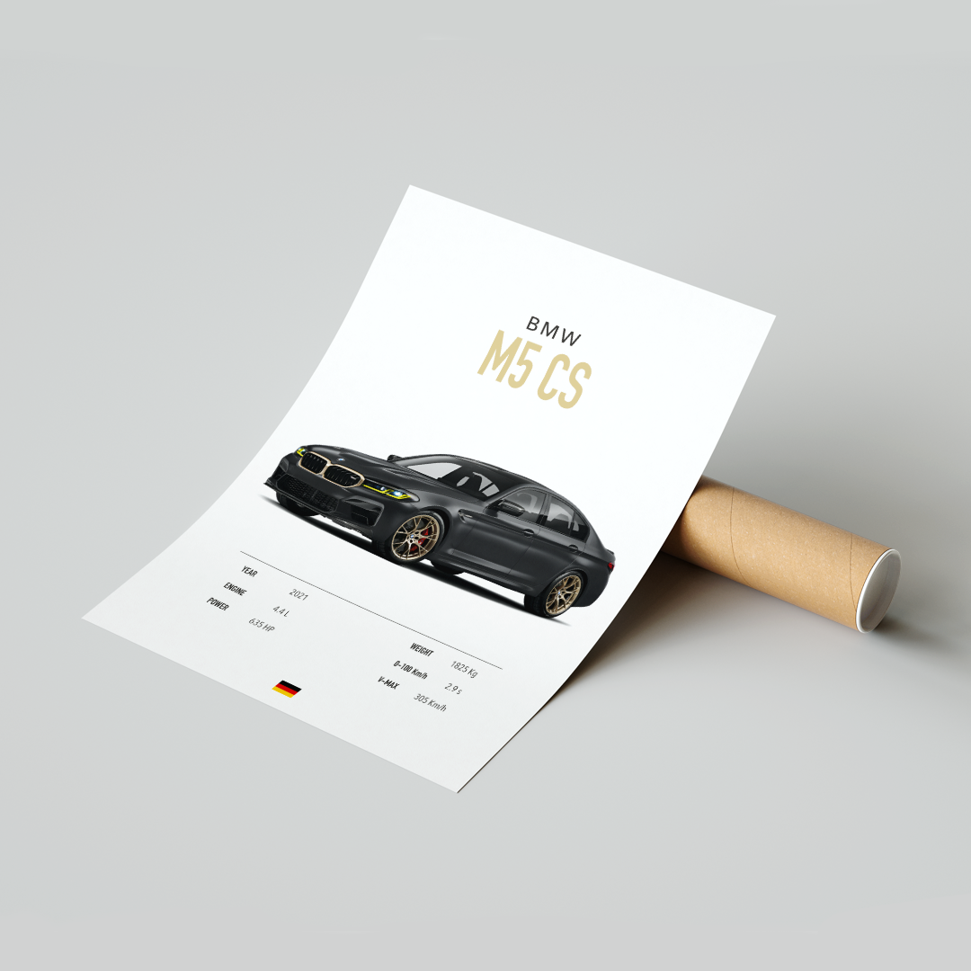 Plakat BMW M5 CS