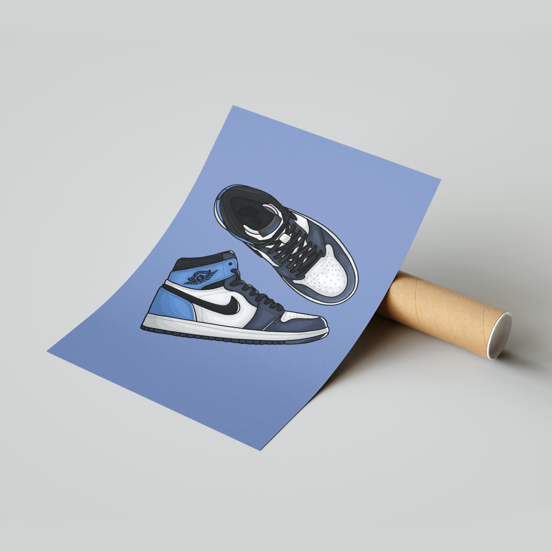 Plakat Air Jordan 1 High Obsidian