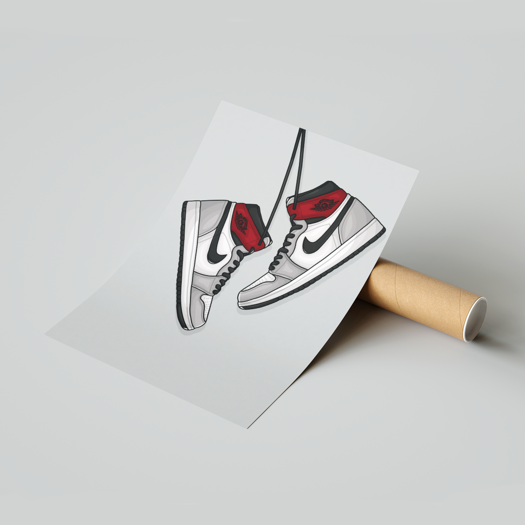 Image of Jordan 1 Retro High Light Smoke Grey