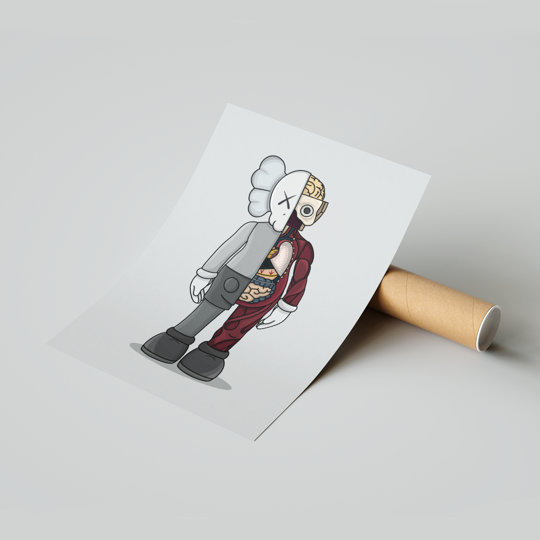 Plakat Kaws Anatomy