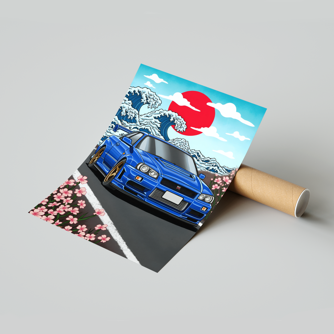 Plakat Nissan Skyline GTR