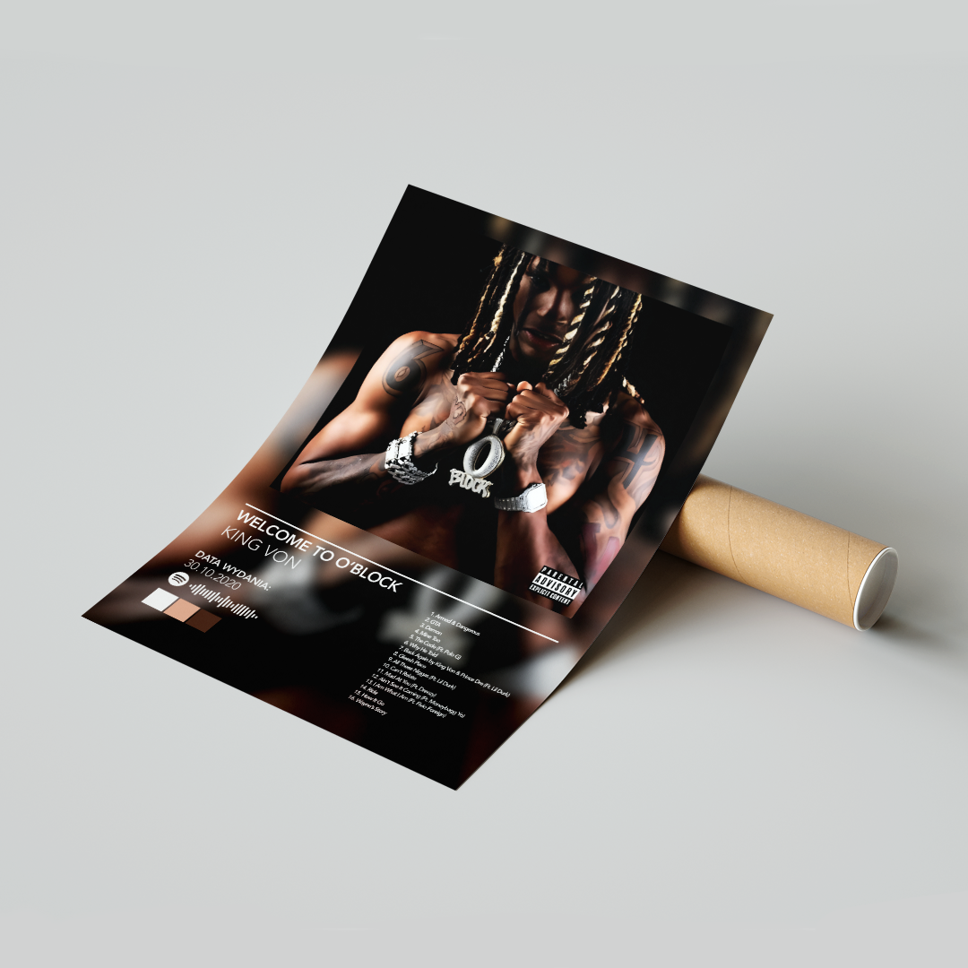 Plakat King Von Welcome To O'Block
