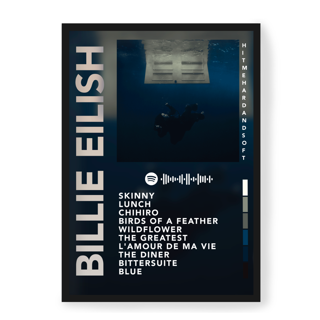 Plakat Billie Eilish Hit Me Hard And Soft