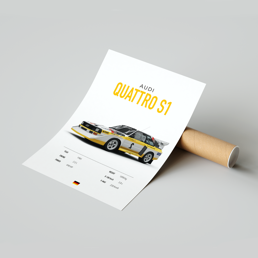 Plakat Audi Quattro S1