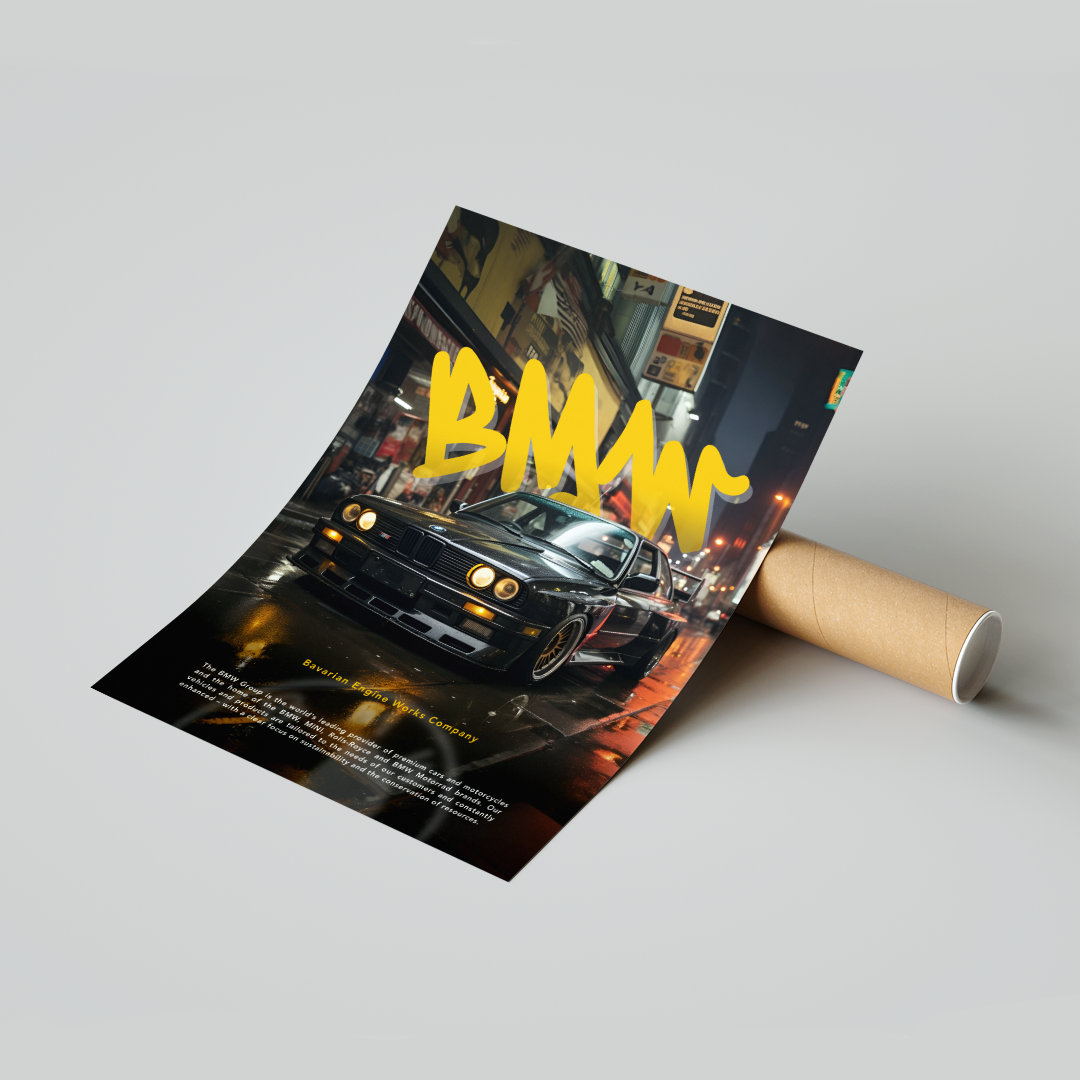 Plakat BMW E30 M3