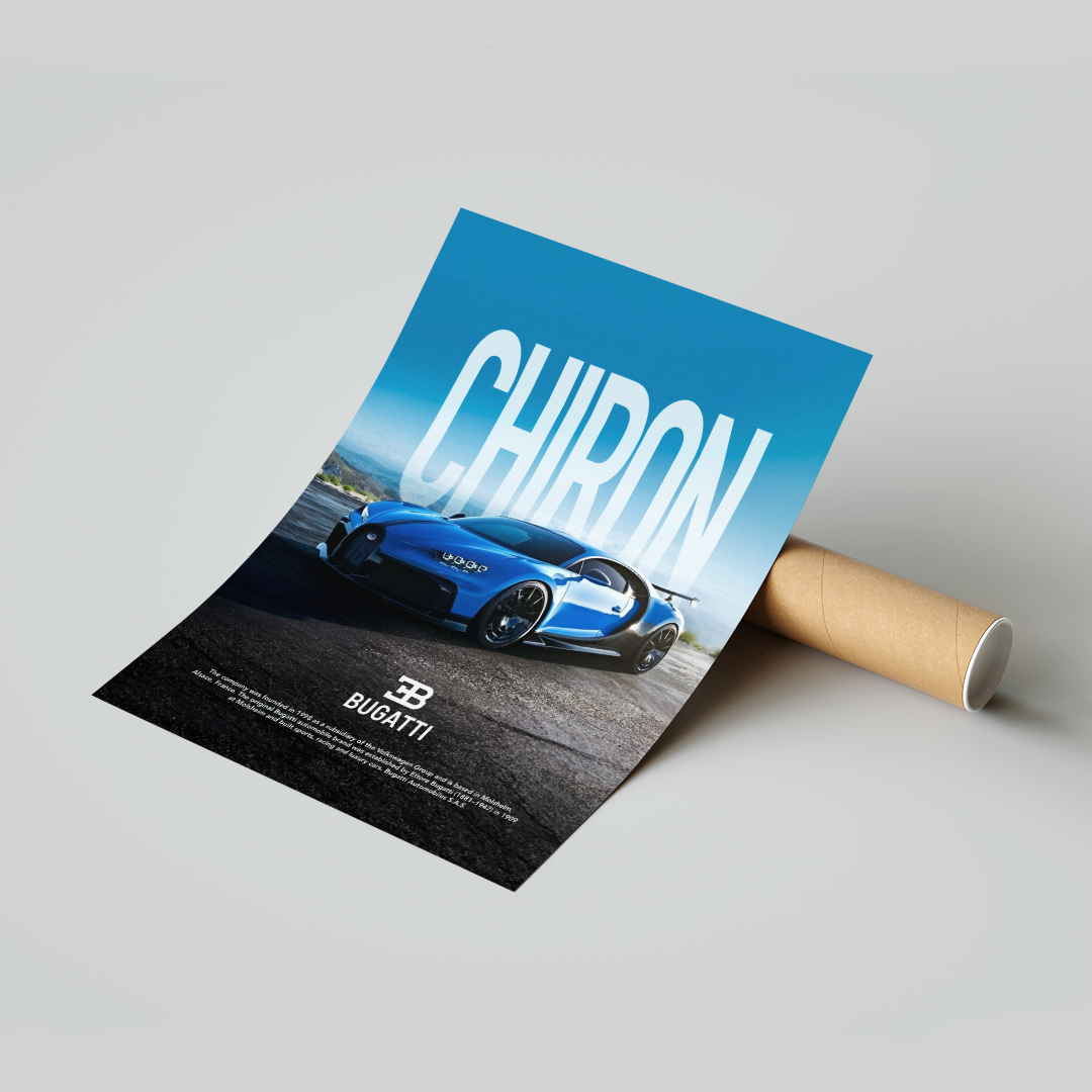 Plakat Bugatti Chiron