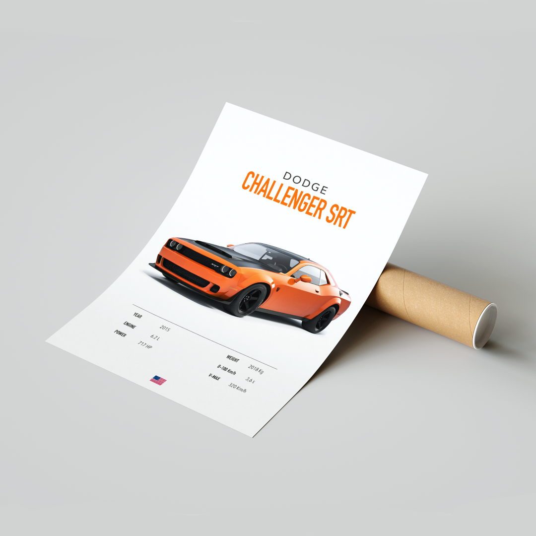 Plakat Dodge Challenger SRT