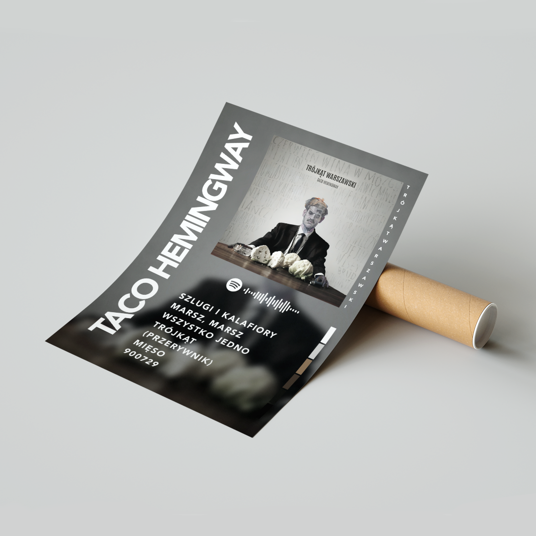 Plakat Taco Hemingway Trójkąt Warszawski