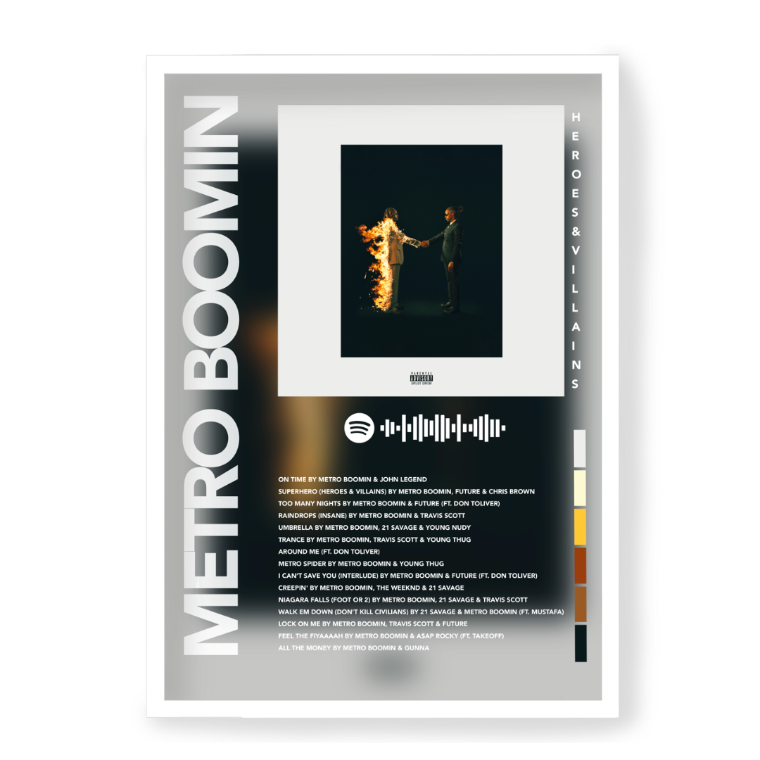 Plakat Metro Boomin Heros & Villains