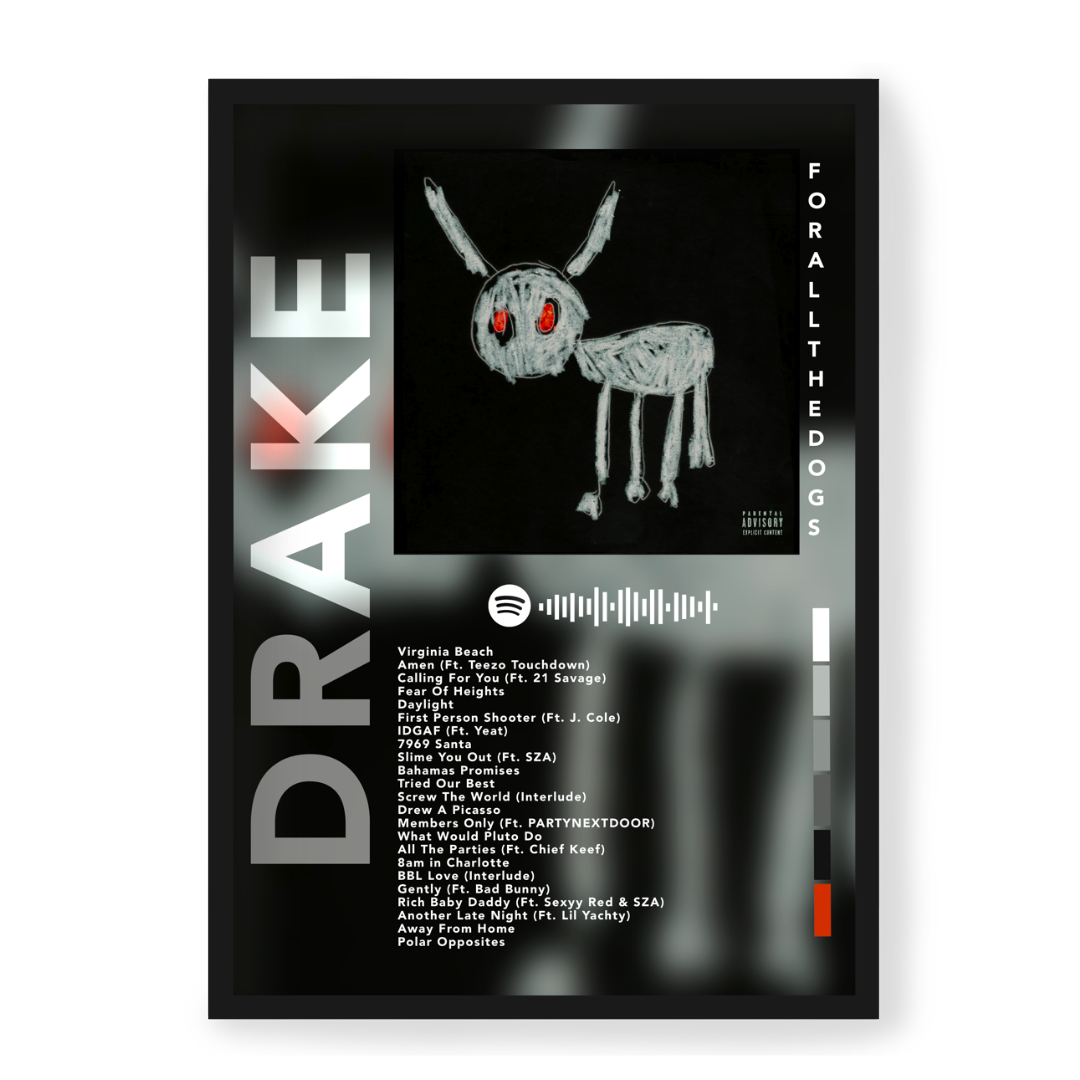 Plakat Drake For All The Dogs
