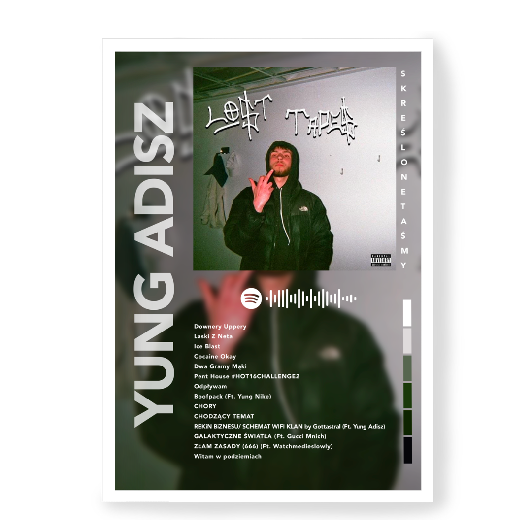 Plakat Yung Adisz Skreślone Taśmy