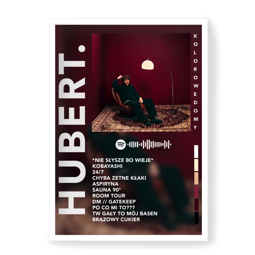 Plakat Hubert. Kolorowe Domy