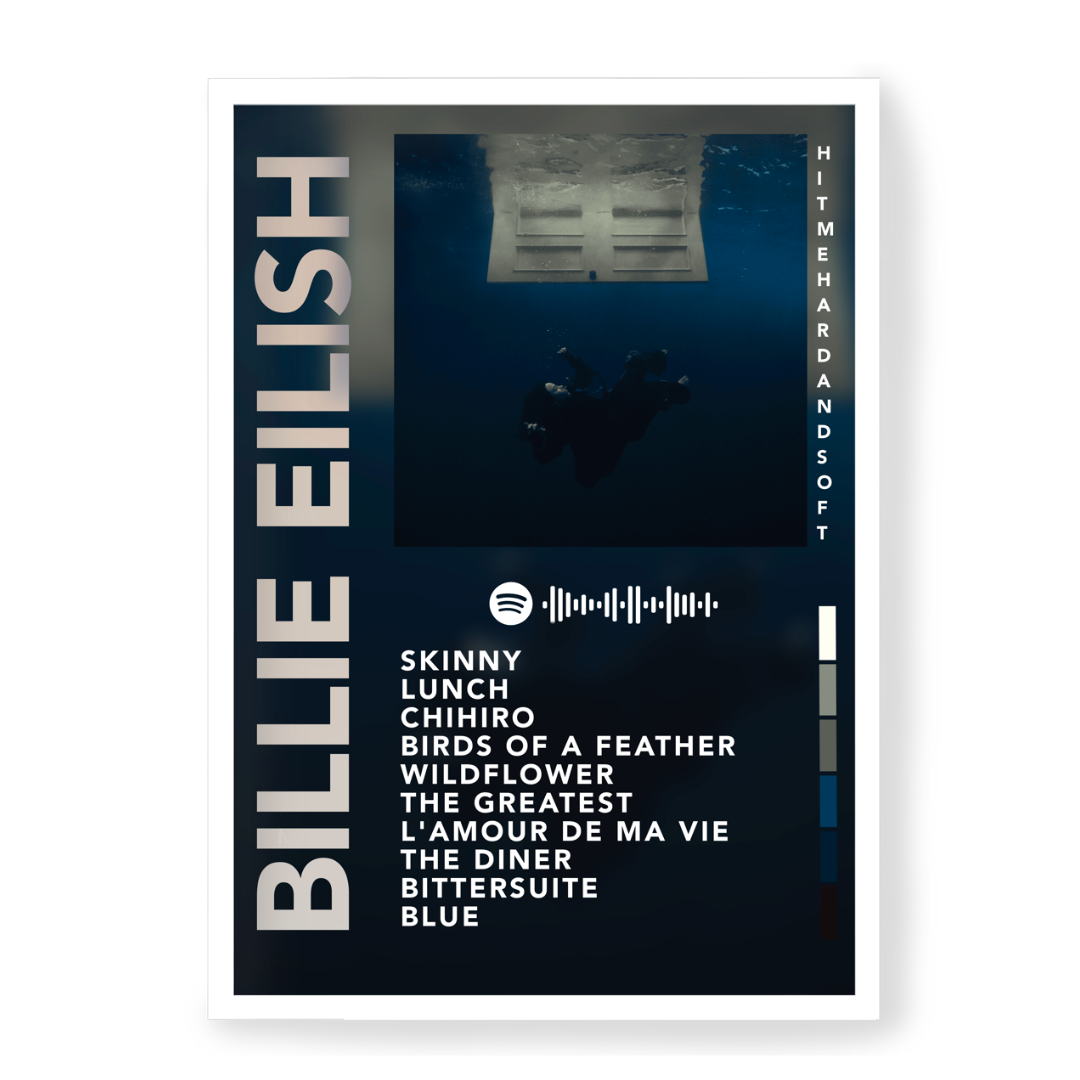 Plakat Billie Eilish Hit Me Hard And Soft