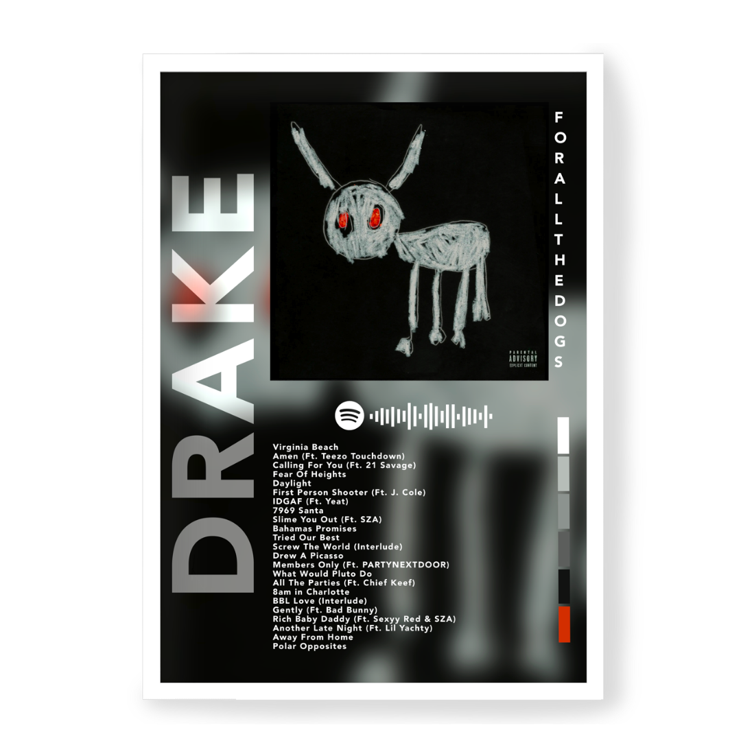 Plakat Drake For All The Dogs