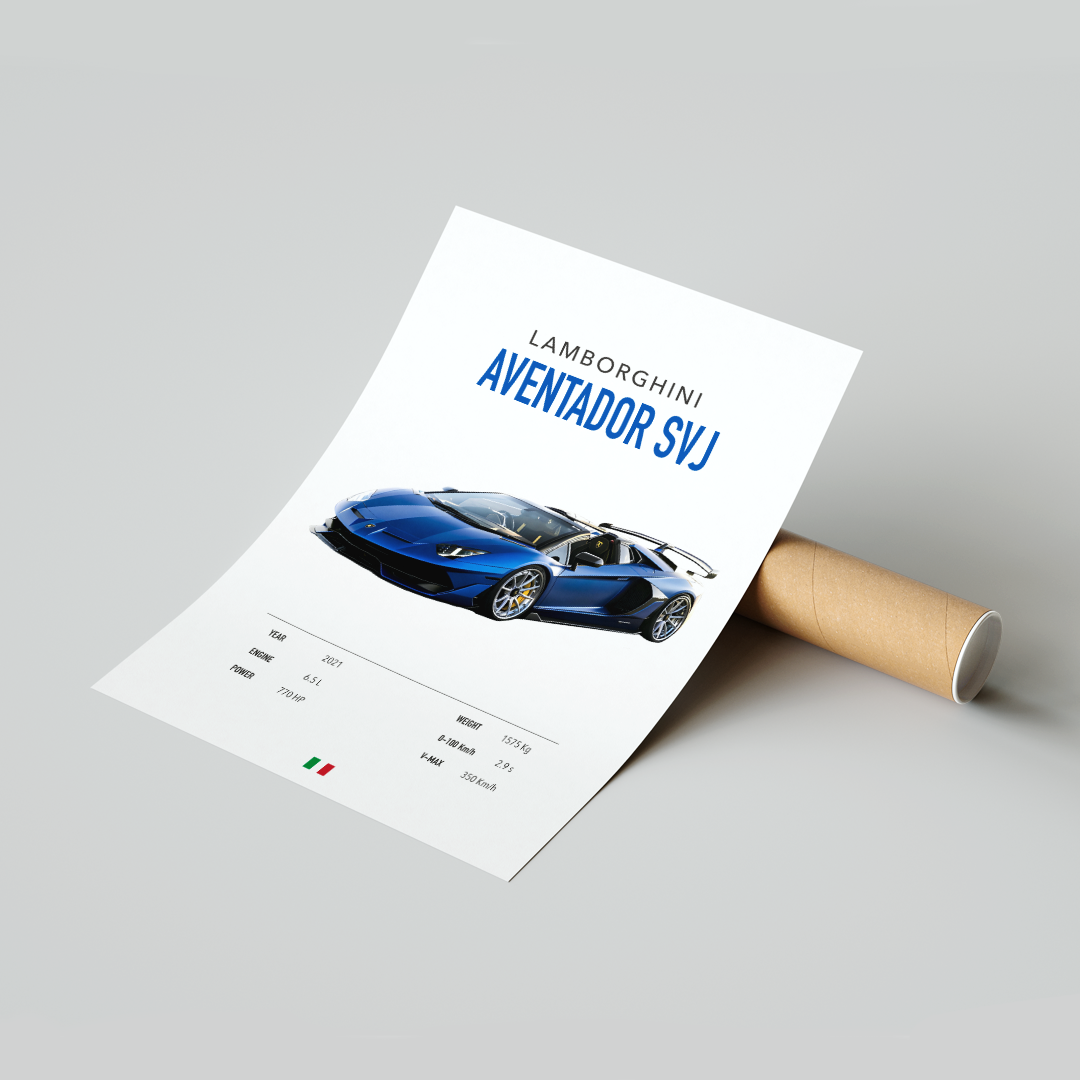 Plakat Lamborghini Aventador SVJ