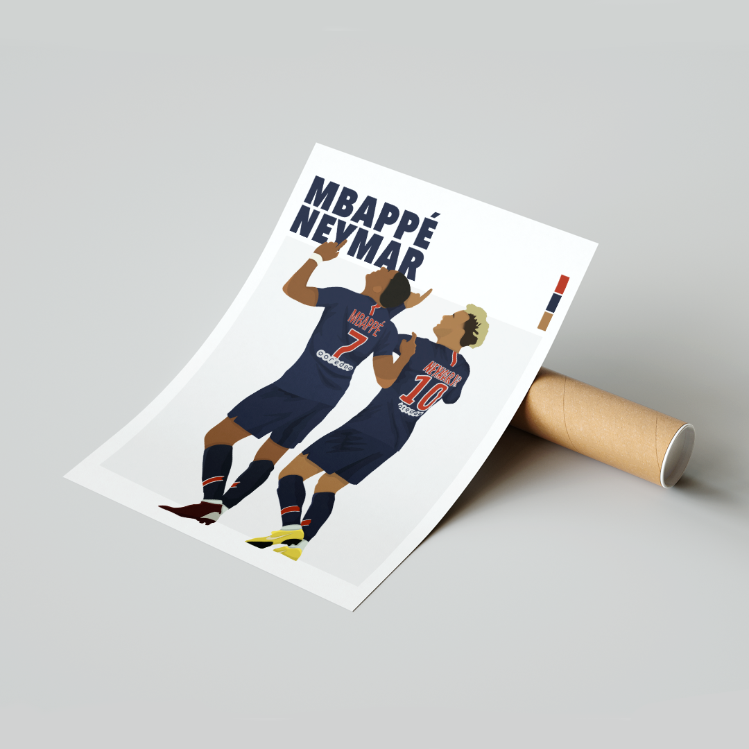 Plakat Mbappe & Neymar