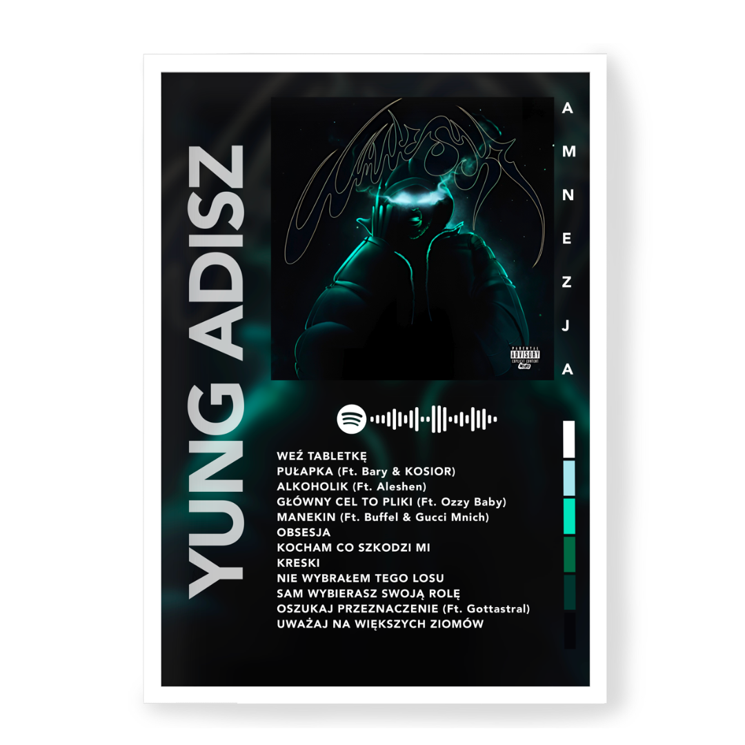 Plakat Yung Adisz Amnezja