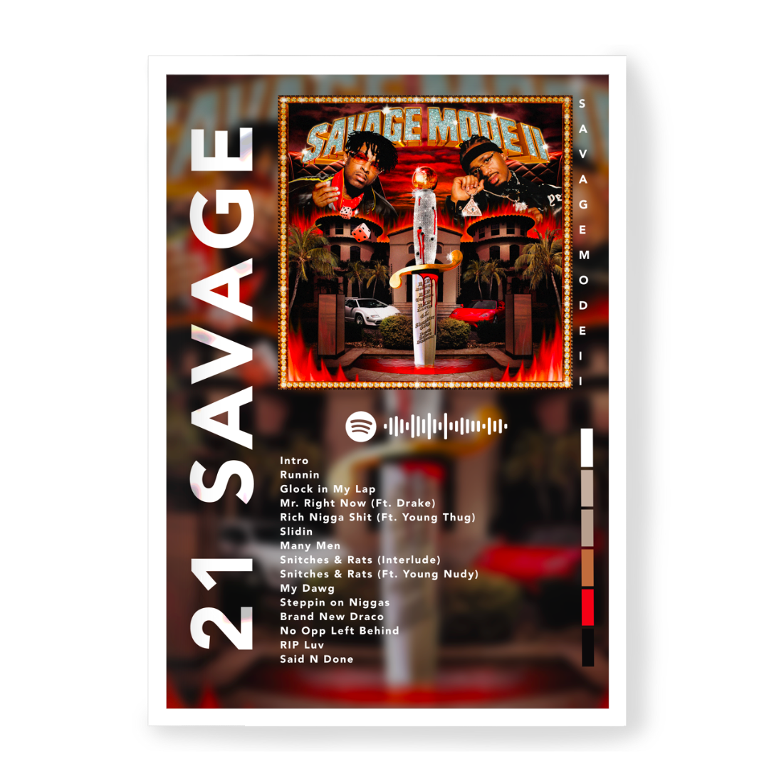 Plakat 21 Savage Savage Mode II