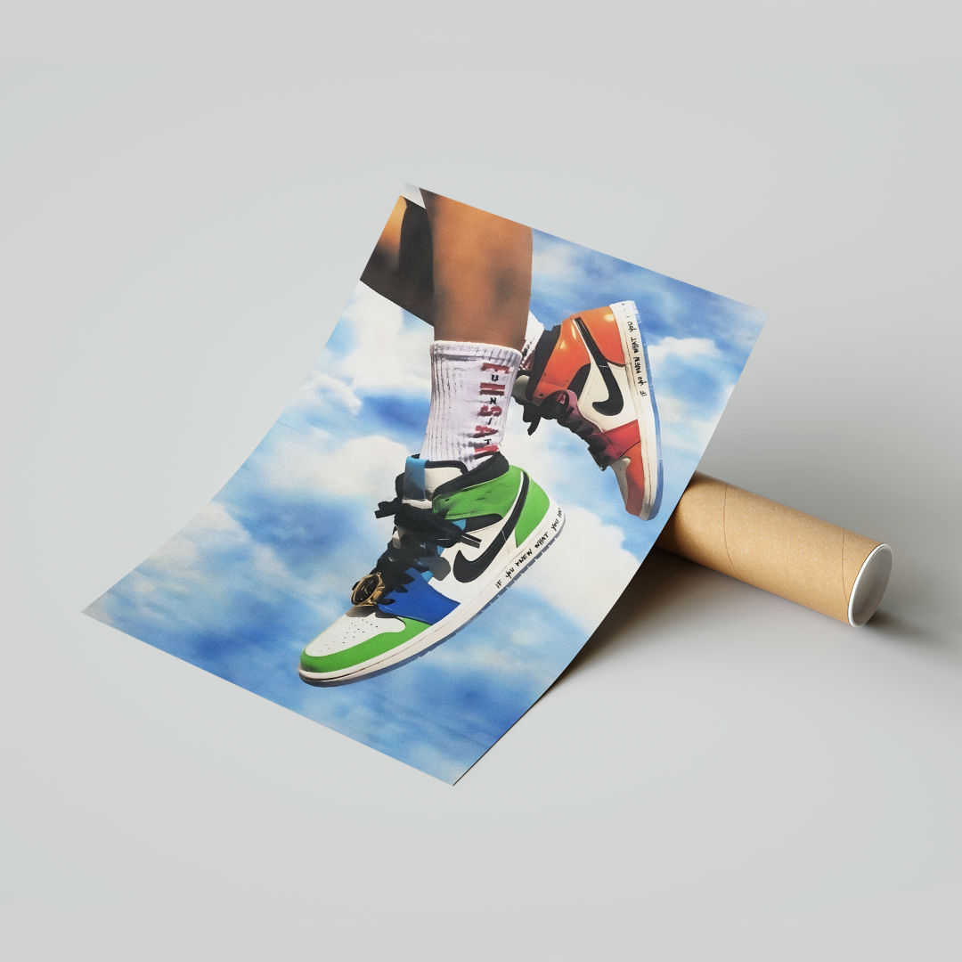 Plakat Nike Jordan 1 Mid Fearless