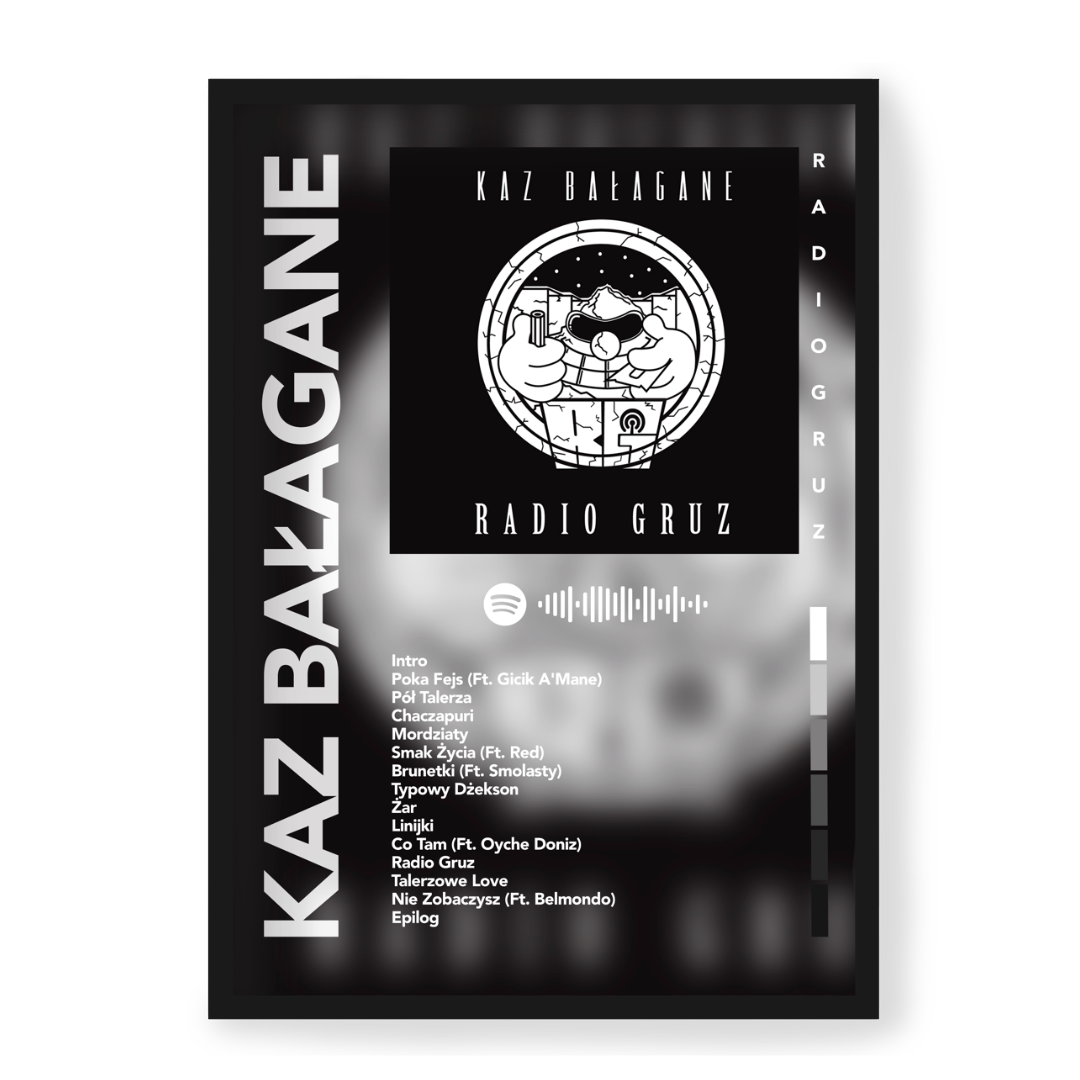 Plakat Kaz Bałagane Radio Gruz