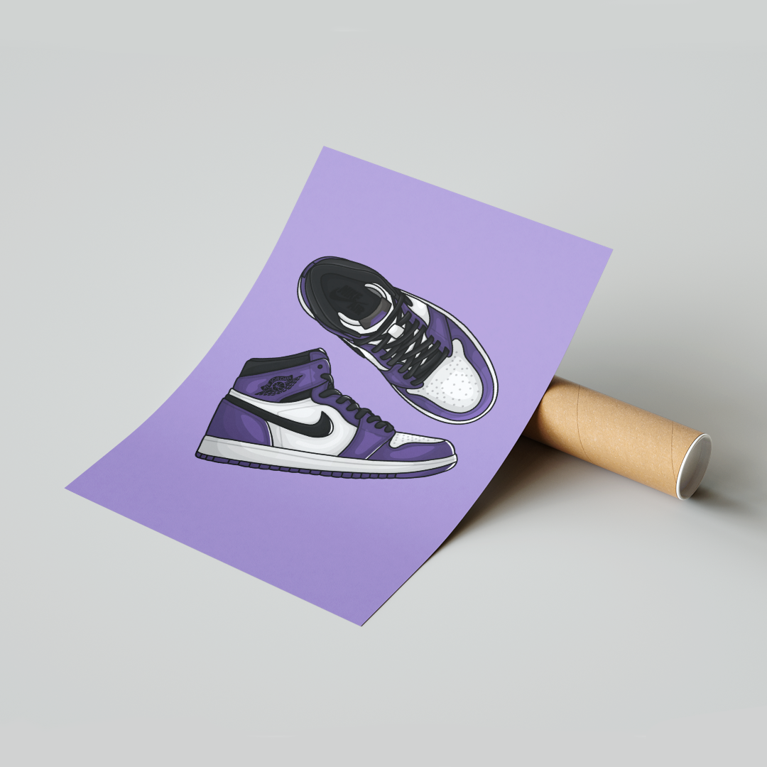 Image of Air Jordan 1 High Court Purple