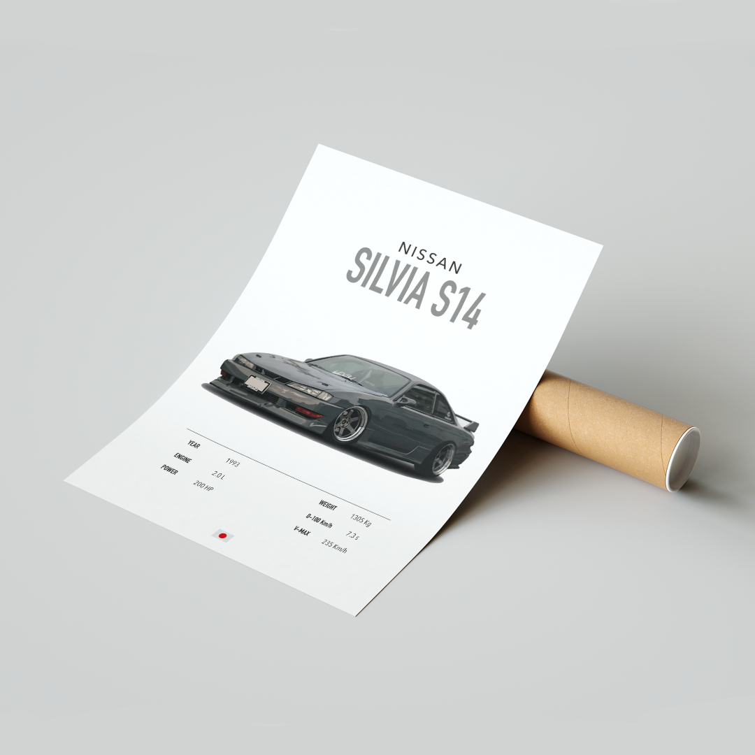 Plakat Nissan Silvia S14
