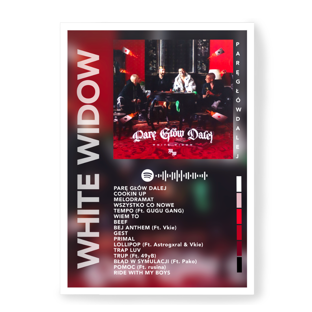 Plakat White Widow Parę Głów Dalej