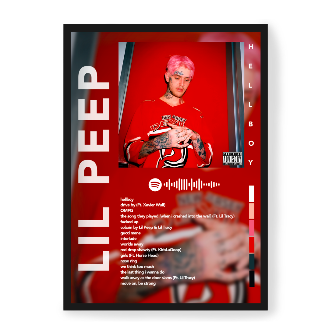 Plakat Lil Peep Hellboy