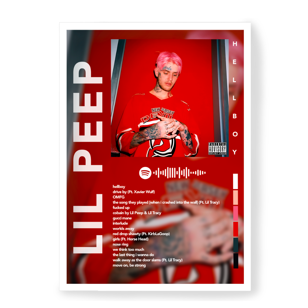 Plakat Lil Peep Hellboy