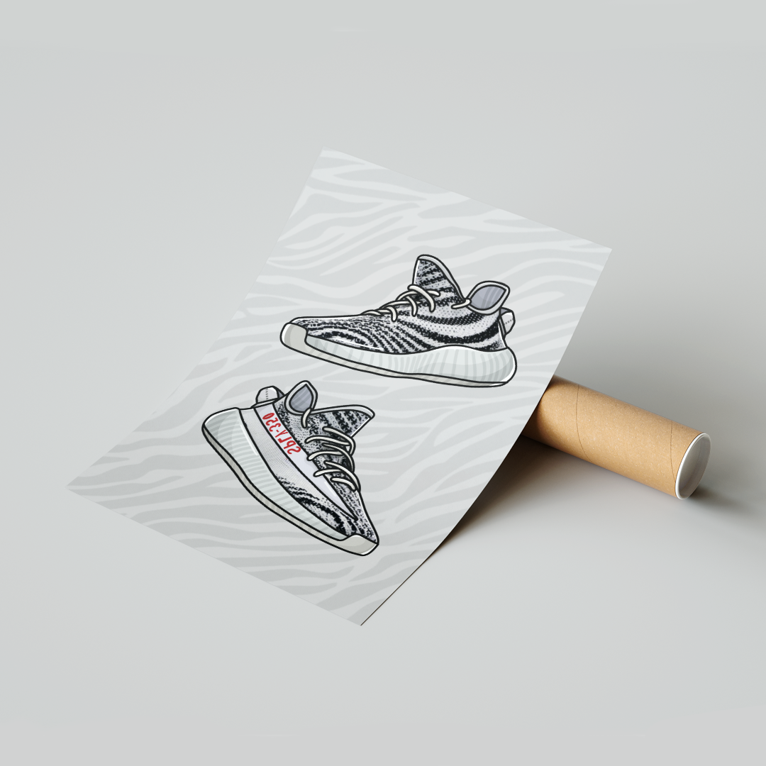 Image of Adidas Yeezy Boost 350 Zebra