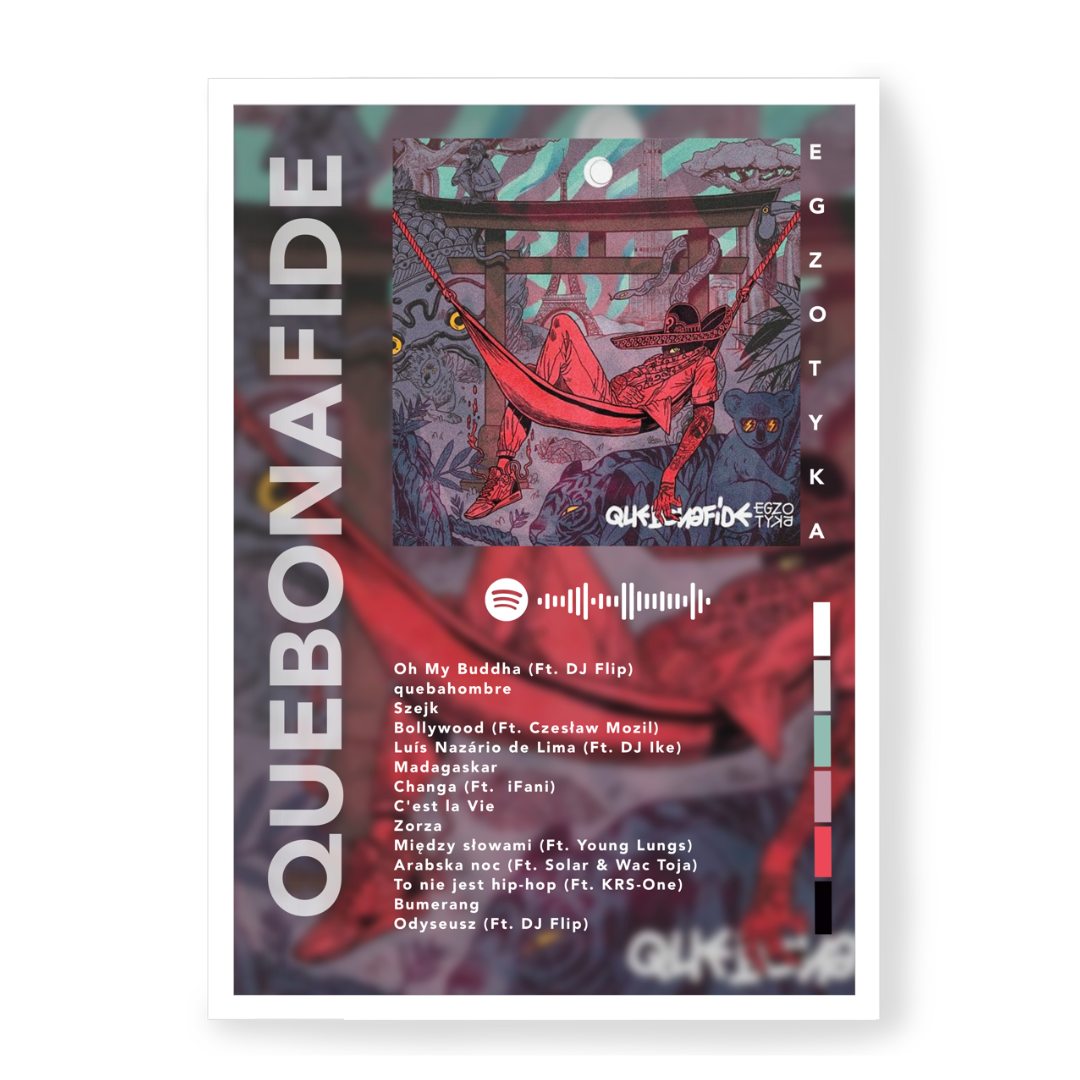 Plakat Quebonafide Egzotyka