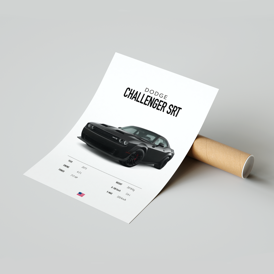Plakat Dodge Challenger SRT