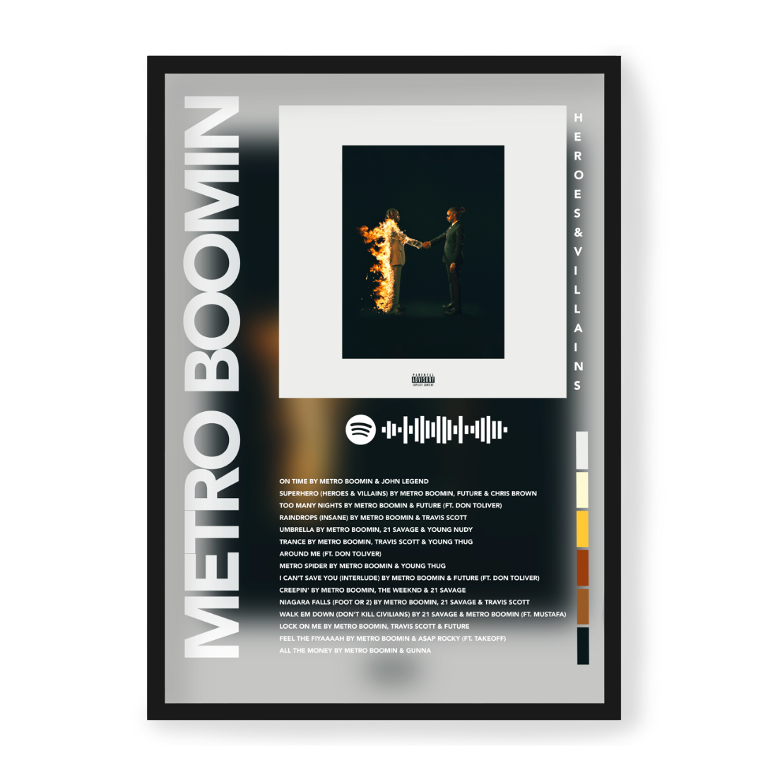 Plakat Metro Boomin Heros & Villains