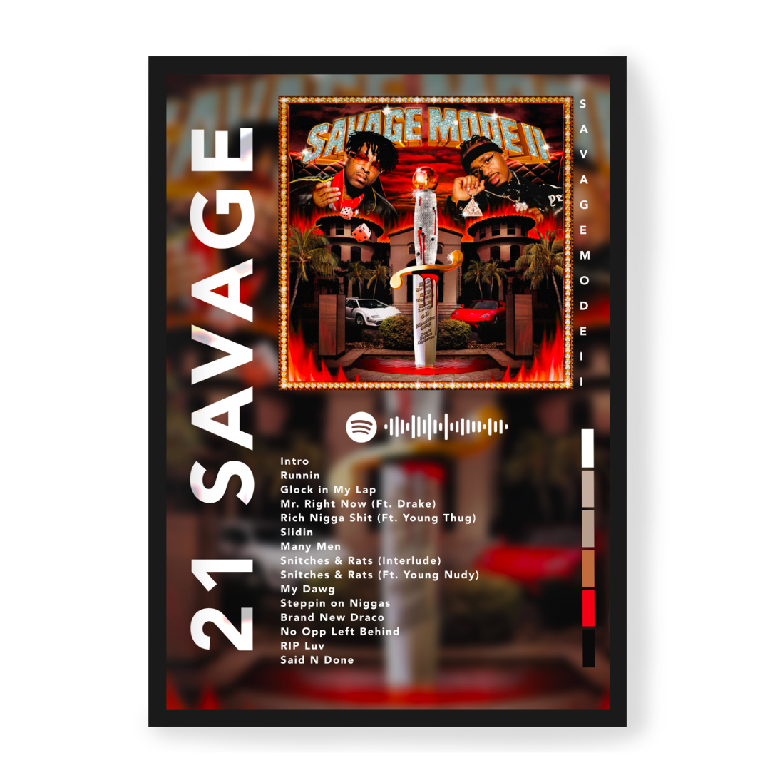 Plakat 21 Savage Savage Mode II