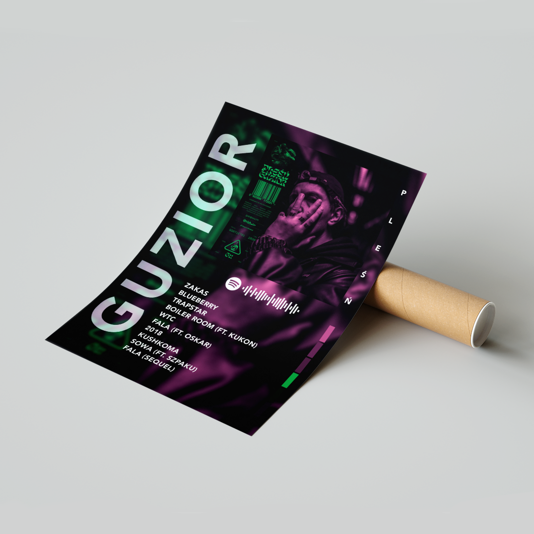Plakat Guzior Pleśń