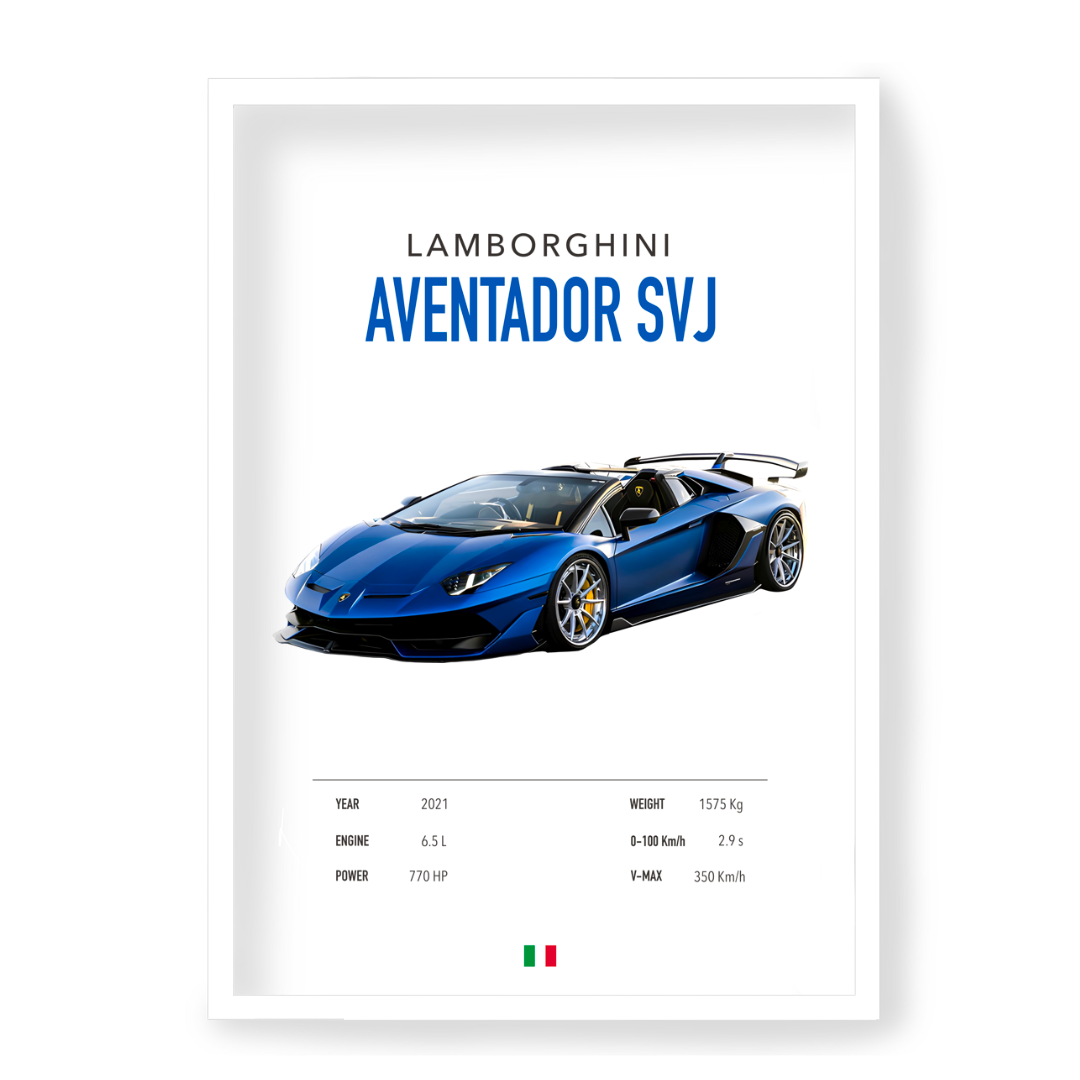 Plakat Lamborghini Aventador SVJ