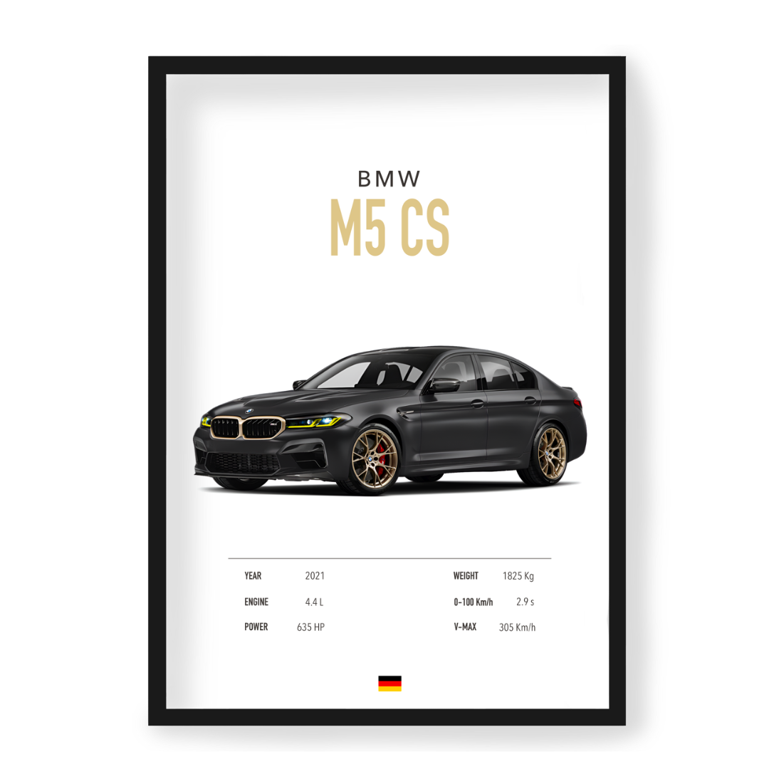 Plakat BMW M5 CS