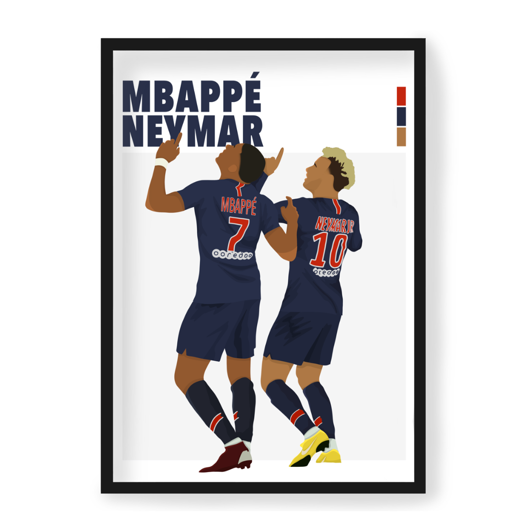 Plakat Mbappe & Neymar
