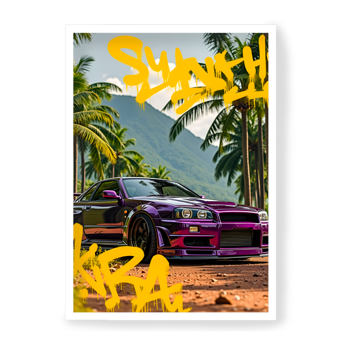 Plakat Nissan Skyline R34