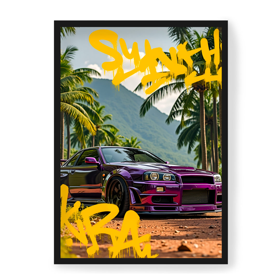 Plakat Nissan Skyline R34