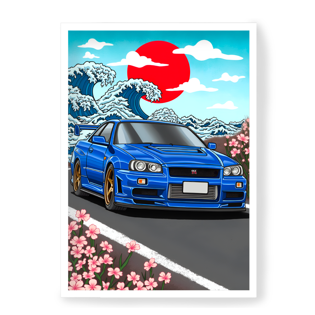 Plakat Nissan Skyline GTR
