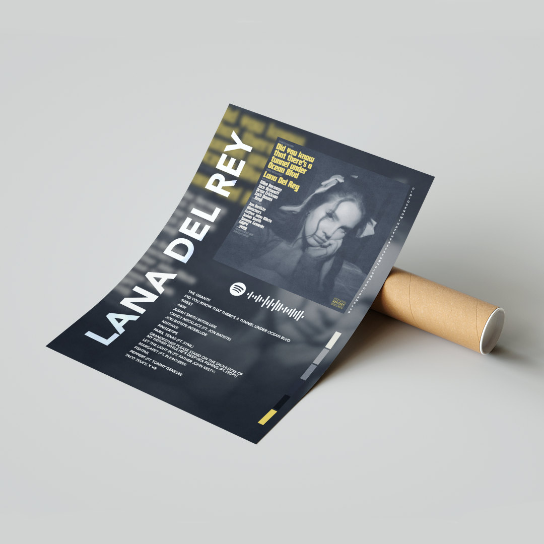 Plakat Lana Del Rey Did you know that there’s a tunnel under Ocean Blvd