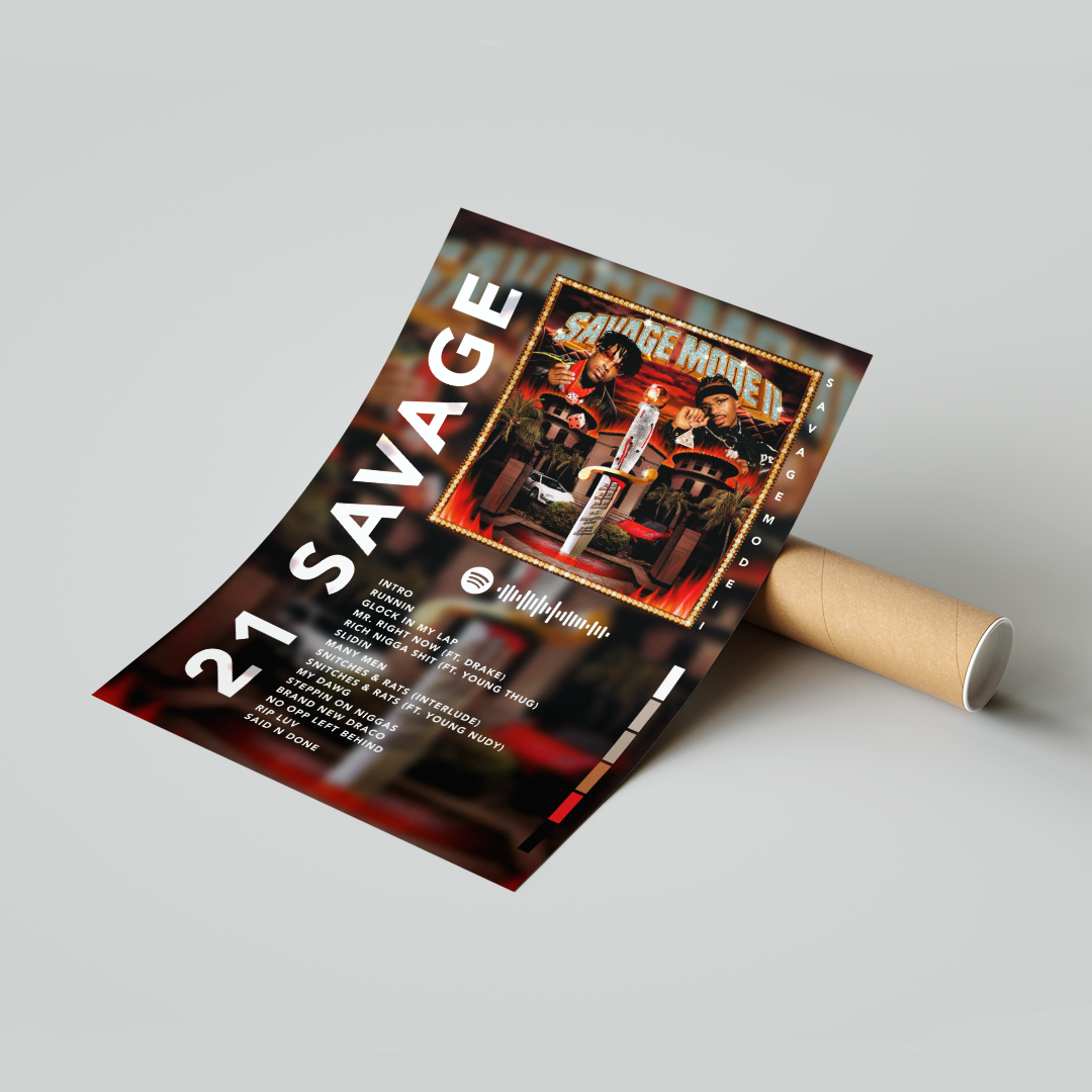 Plakat 21 Savage Savage Mode II