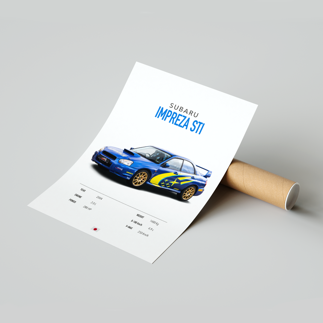 Plakat Subaru Impreza STI