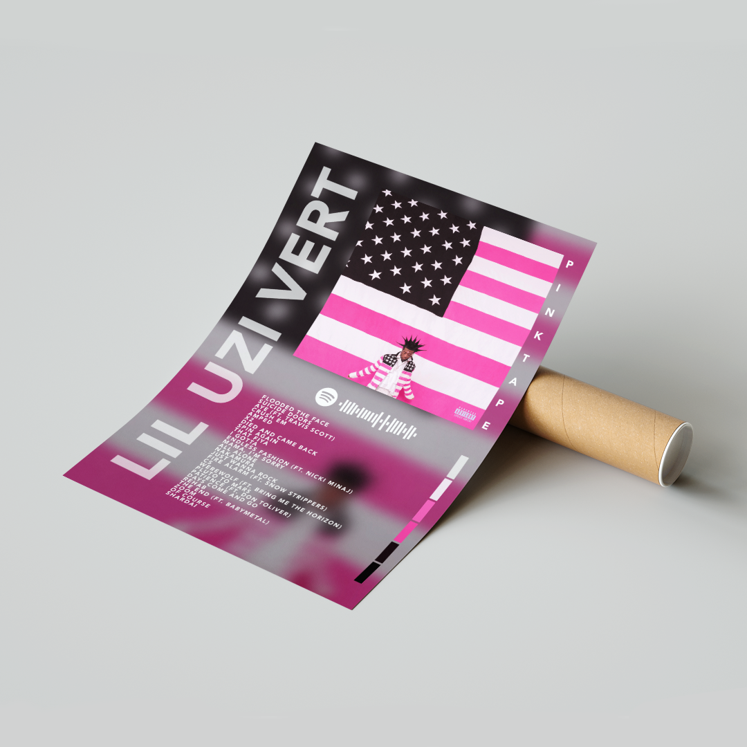 Plakat Lil Uzi Vert Pink Tape