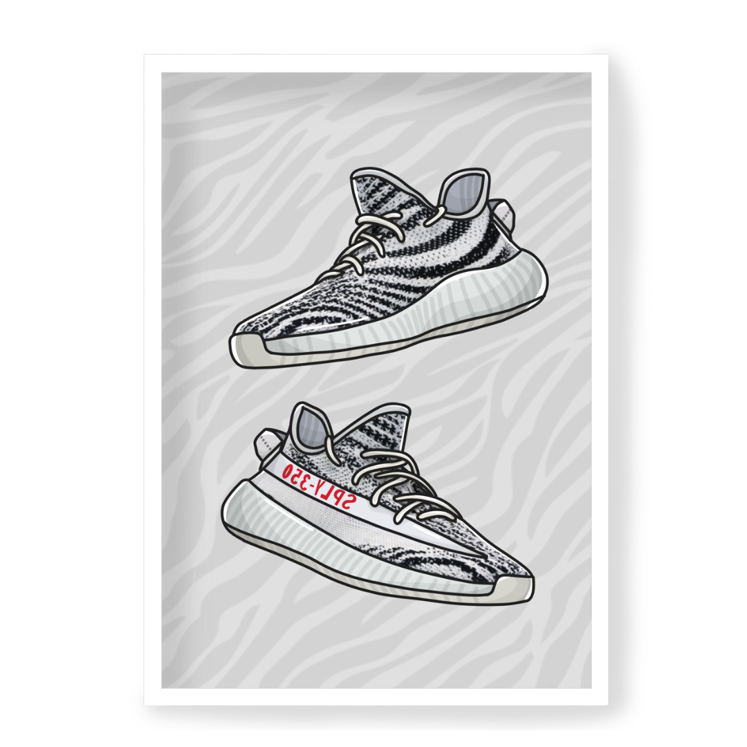 Image of Adidas Yeezy Boost 350 Zebra