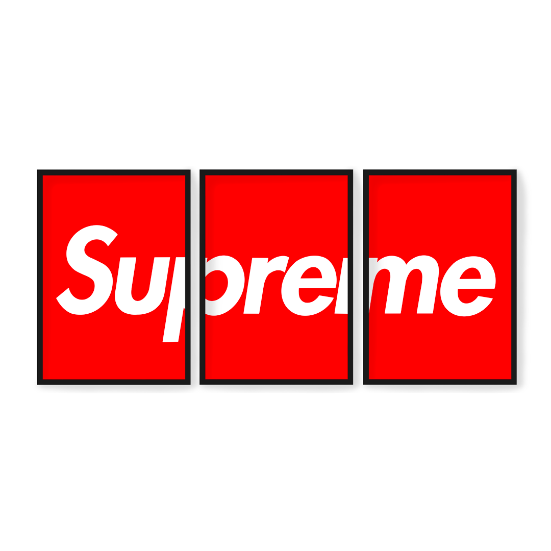 SUPREME Box Logo (x3) – mplakaty