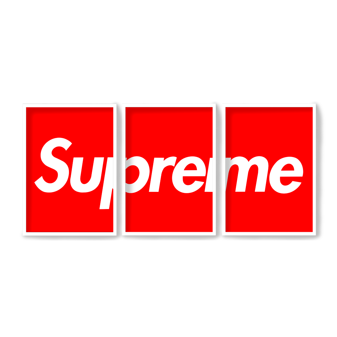 SUPREME Box Logo (x3)