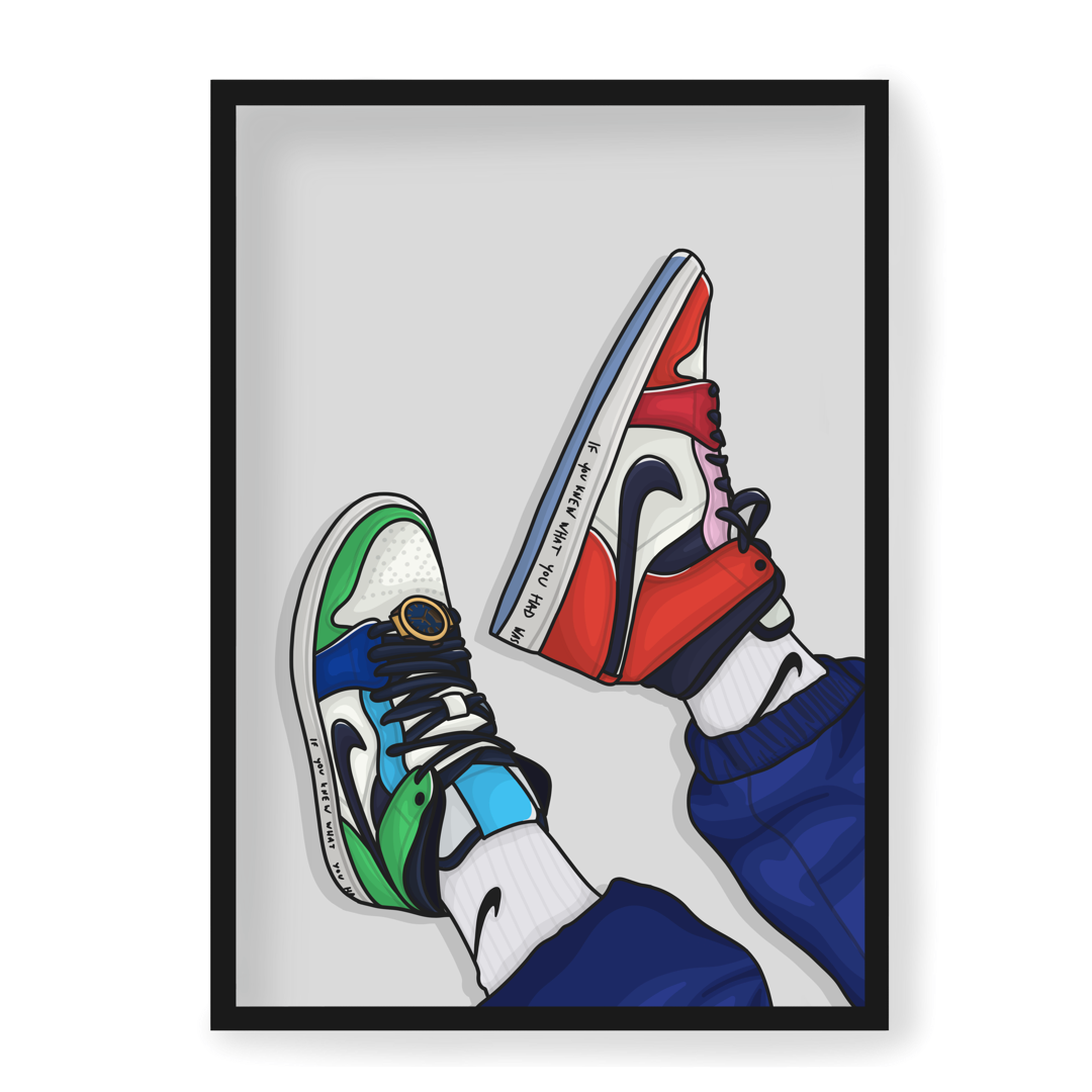 Plakat Air Jordan 1 Mid Fearless Melody Ehsani