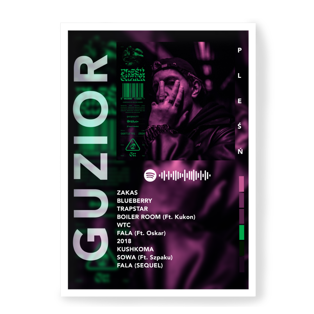 Plakat Guzior Pleśń
